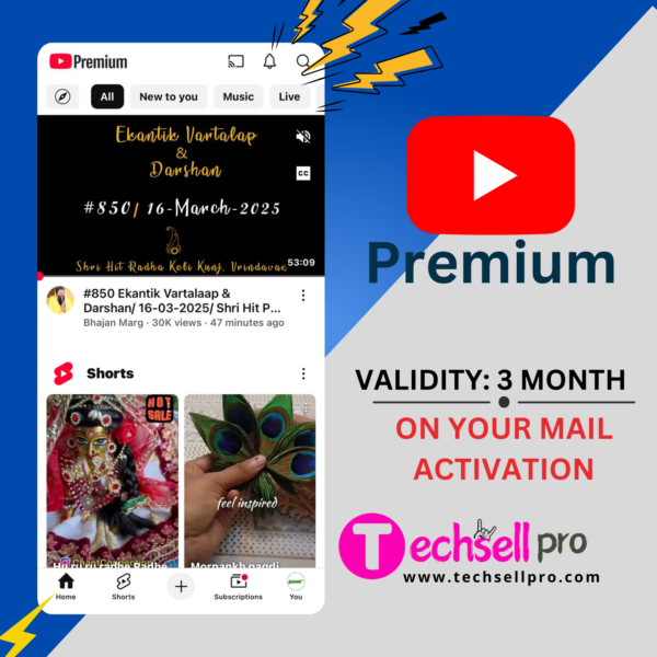 YouTube Premium 3 Month(private)